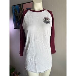 Vans Off The Wall Raglan Long Sleeve Graphic Shirt Small